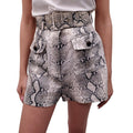 ZIMMERMANN SNAKESKIN PATTERNED SHORTS WITH BELT - SIZE 1 (US 6)