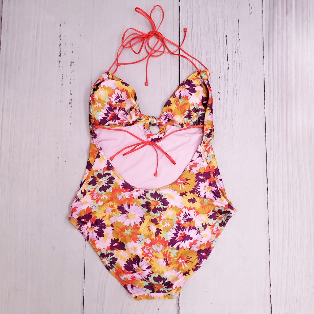 ZIMMERMANN VIOLET KNOTTED BATHING SUIT - SIZE 4