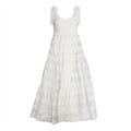 ZIMMERMANN WHITE STRIPED DRESS - SIZE 0 (US 4)