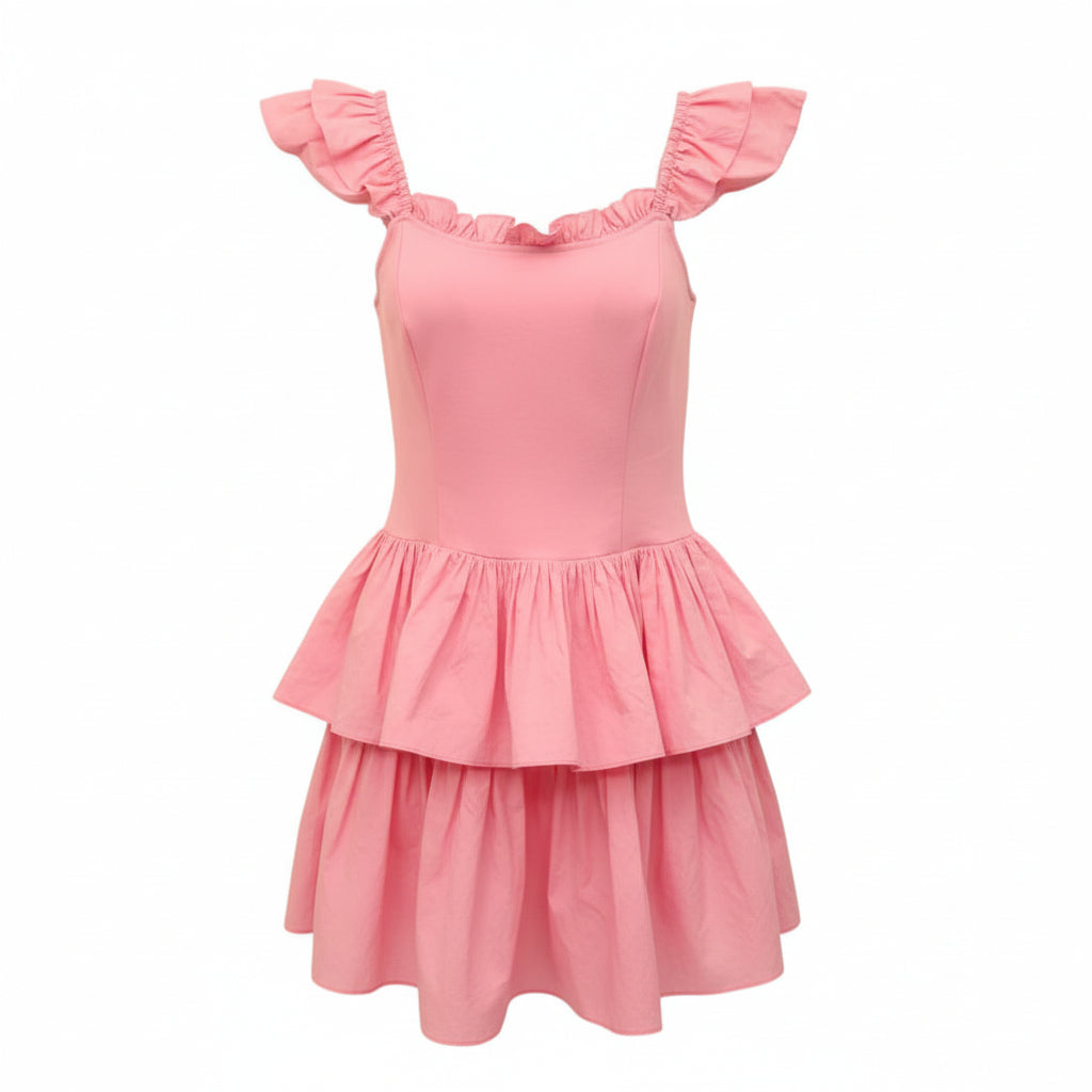 LOVESHACKFANCY 'SANAM DRESS' IN 'PINK POP ROCKS' - SIZE 4