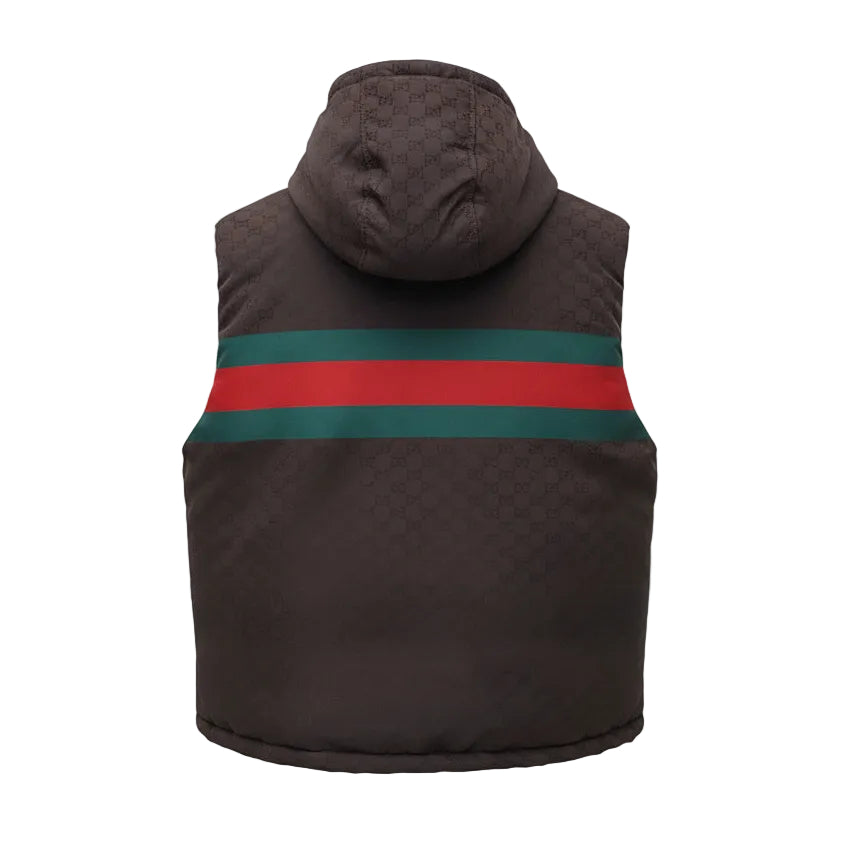 GUCCI PUFFER LOGO VEST - SIZE 58