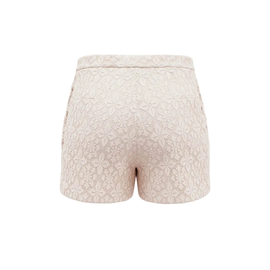 CELINE LACE SHORTS WITH TRIOMPHE LOGO - SIZE 34
