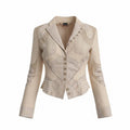 ALEXANDER MCQUEEN ARCHIVAL 2004 'DELIVERANCE' PATCHWORK JACKET - SIZE 44