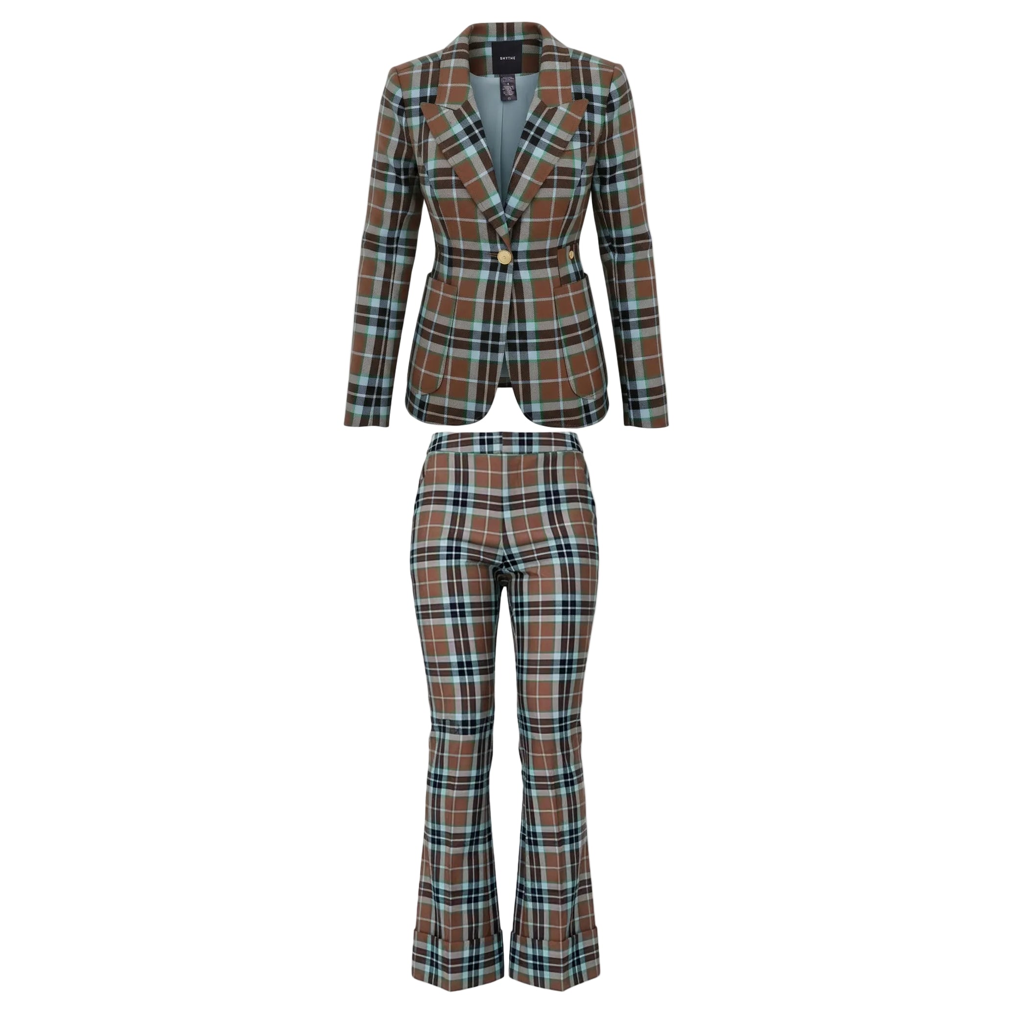SMYTHE PLAID SUIT - SIZE 8