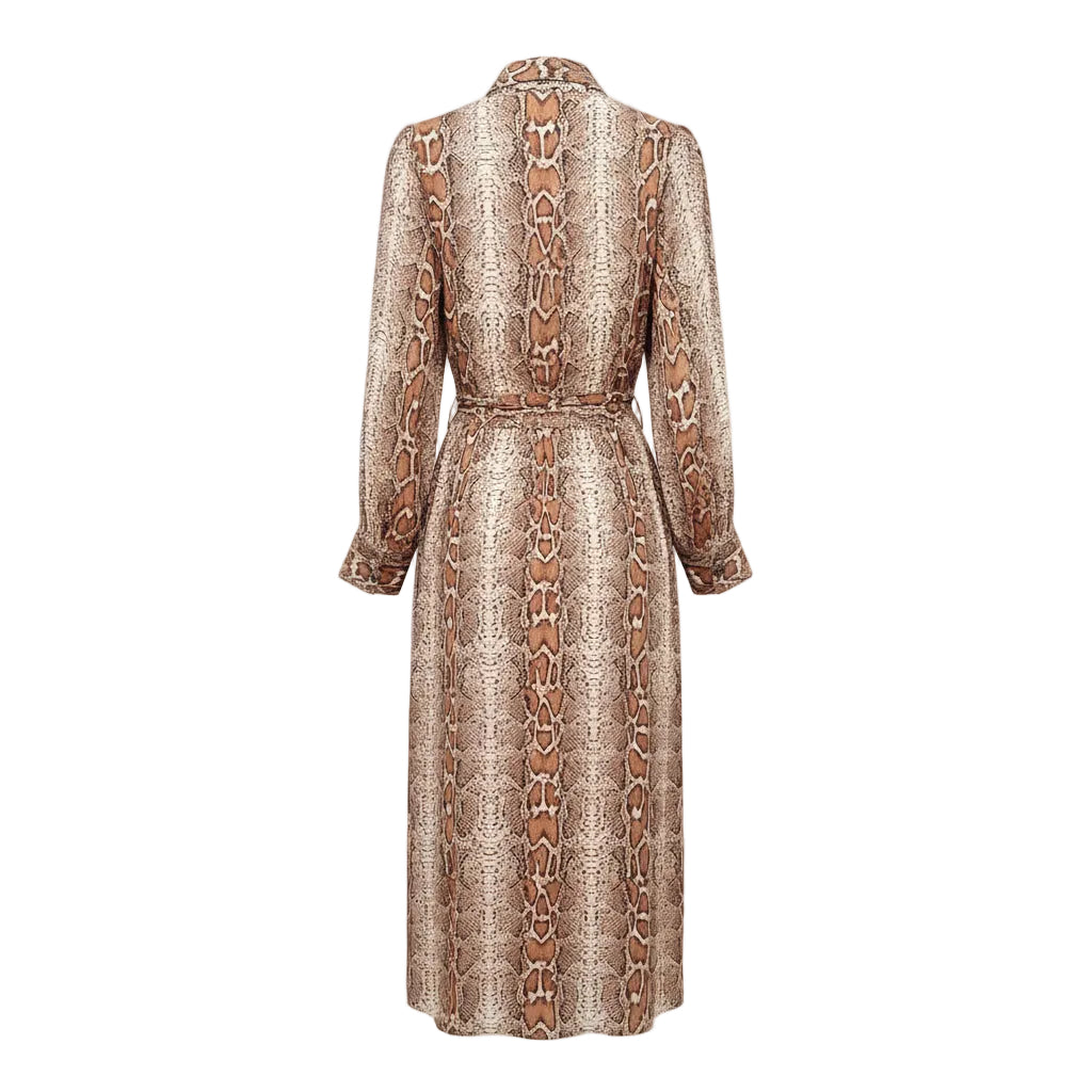 SMYTHE SNAKESKIN DRESS - SIZE 10