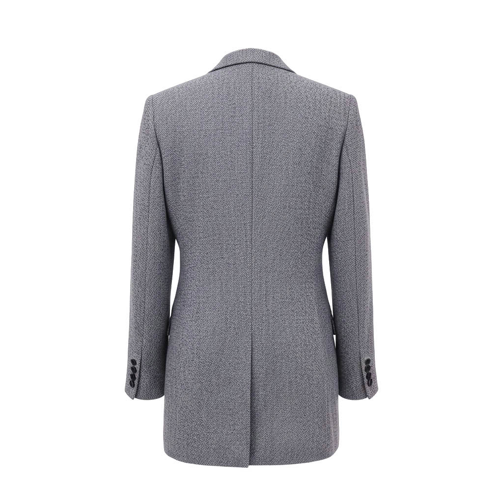 SMYTHE GREY TWEED BLAZER - SIZE 8