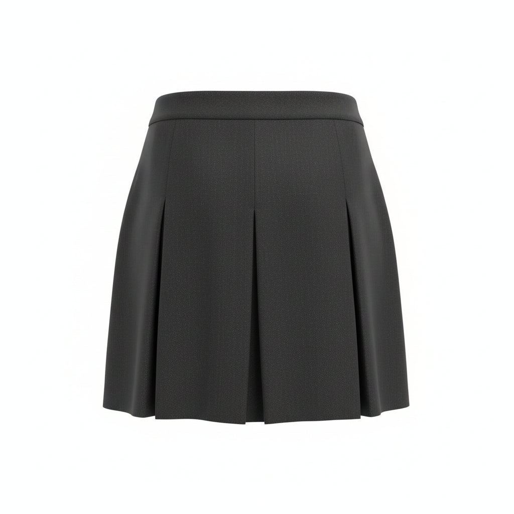 GUCCI GREY SKIRT WITH HORSEBIT DETAIL - SIZE 42