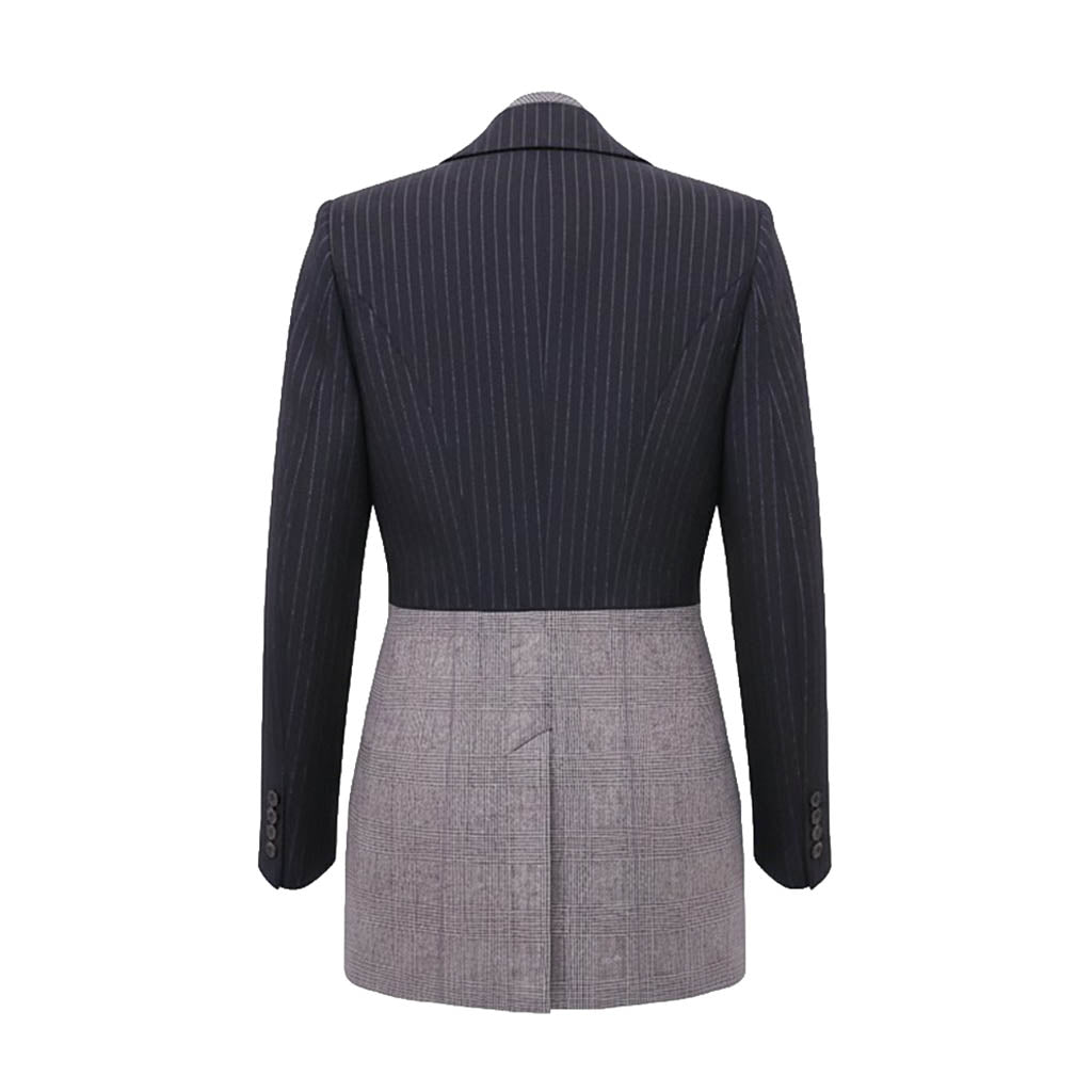 ALEXANDER MCQUEEN TWO PIECE PLAID AND PINSTRIPED SUIT - SIZE 36