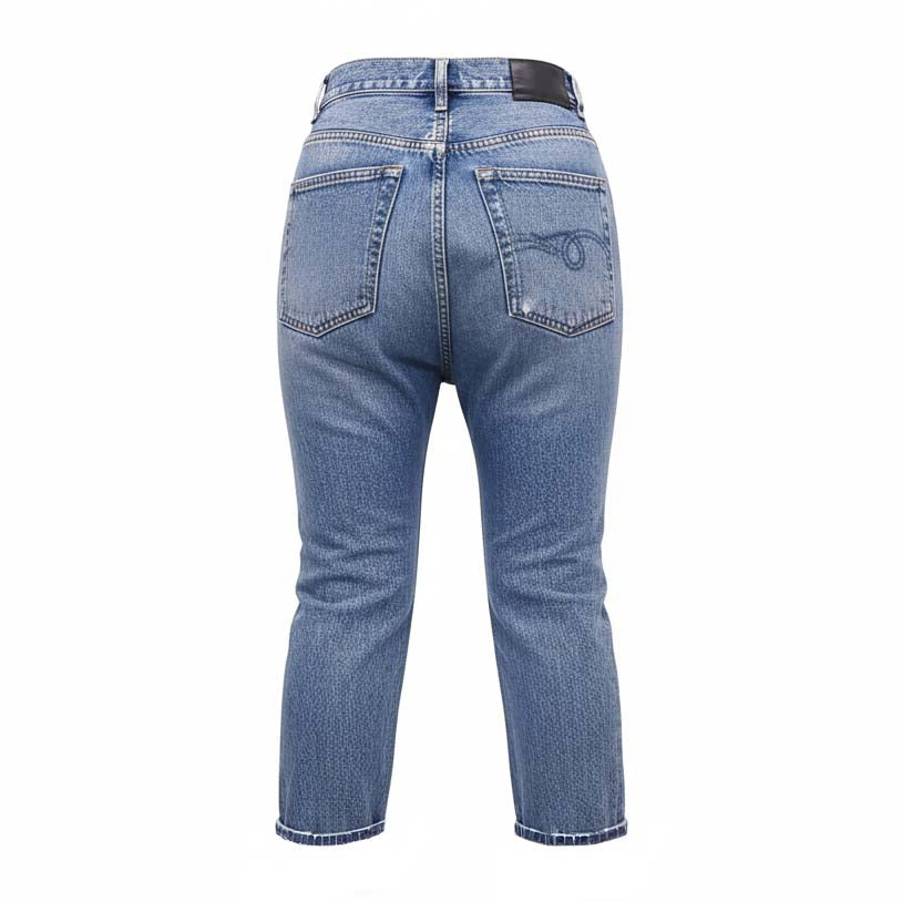 R13 TAILORED DROP DENIM JEANS - SIZE 24