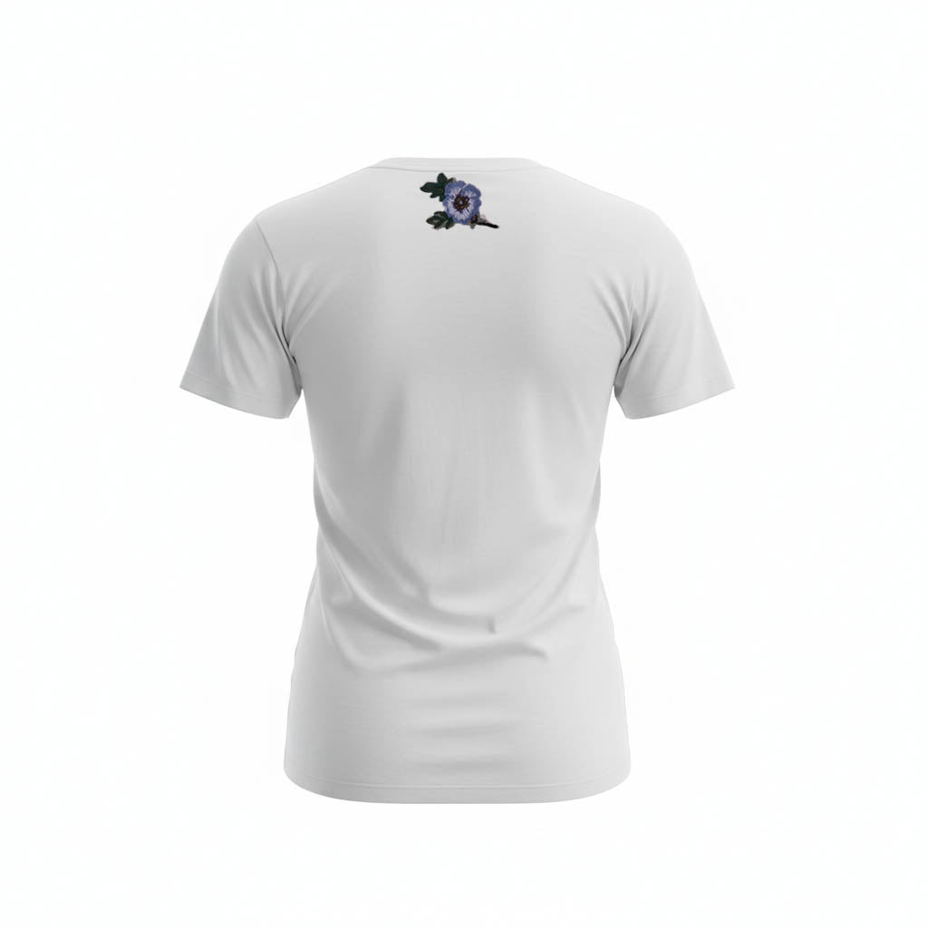 GUCCI WHITE LOGO DISTRESSED TOP - SIZE S