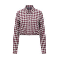DSQUARED2 CROPPED CHECK SHIRT - SIZE 42