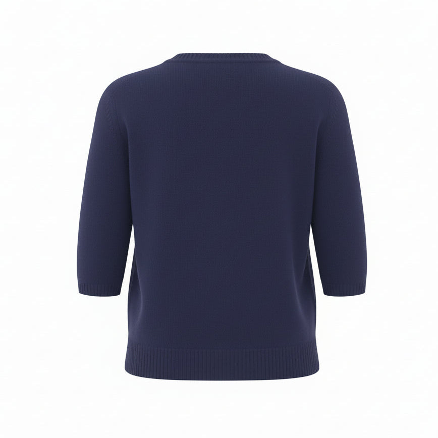 GUCCI CASHMERE SWEATER WITH GOLD HORSEBIT DETAIL - SIZE M