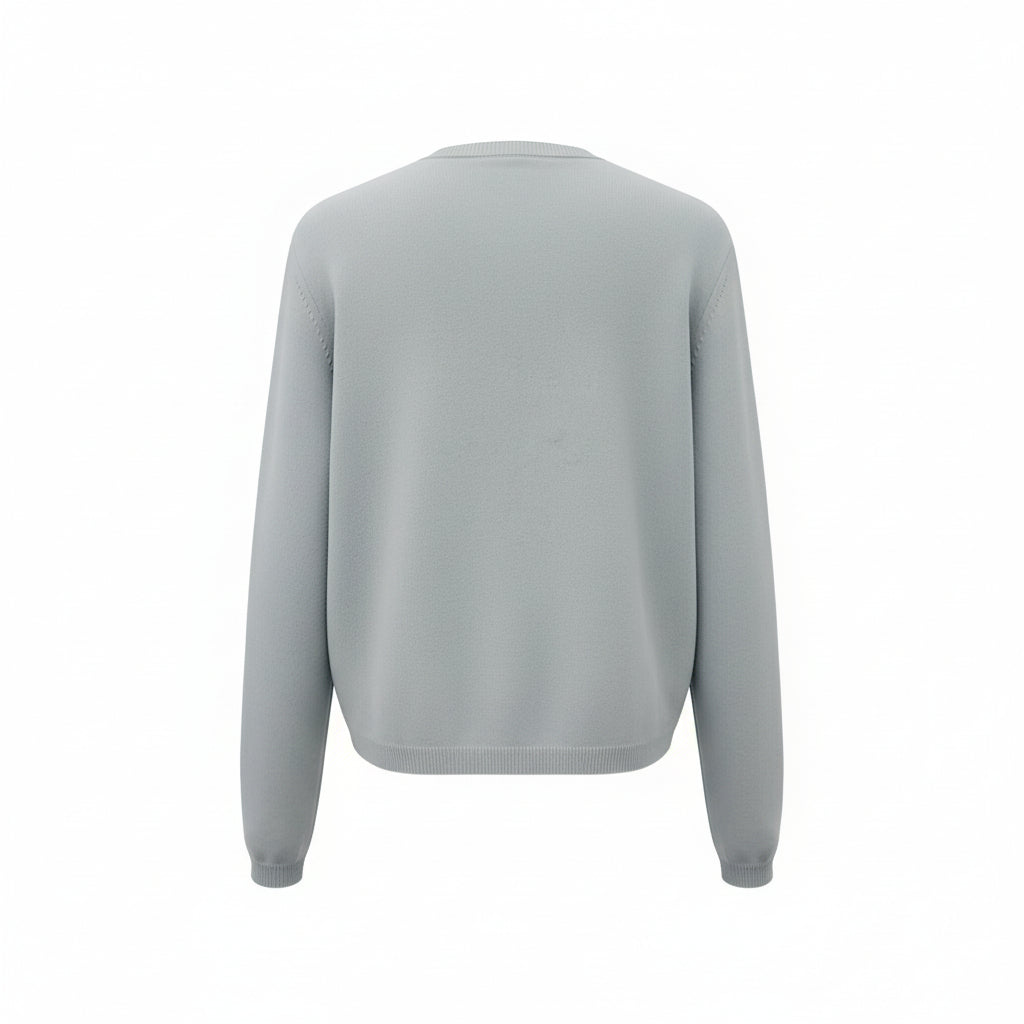 GUCCI BEADED & SEQUIN CASHMERE CABLE KNIT LOGO SWEATER - SIZE M