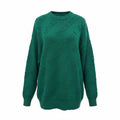 BALENCIAGA GREEN LOGO OVERSIZED SWEATER - SIZE M
