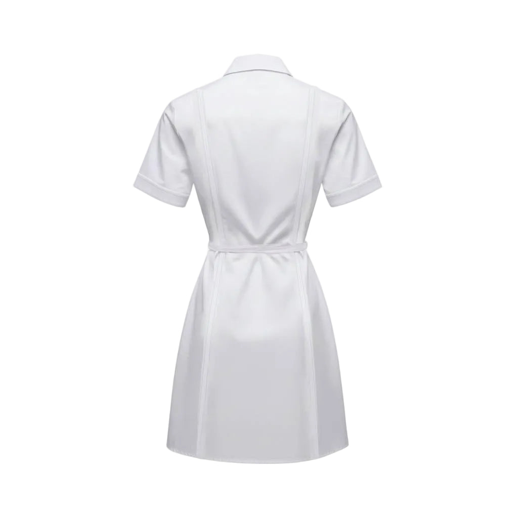 GUCCI WHITE POPLIN DRESS - SIZE 38