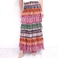 ZIMMERMANN AMARI TIERED MIDI SKIRT - SIZE 0