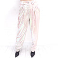 BALMAIN IRRIDESCENT SEQUIN PANTS - SIZE 34