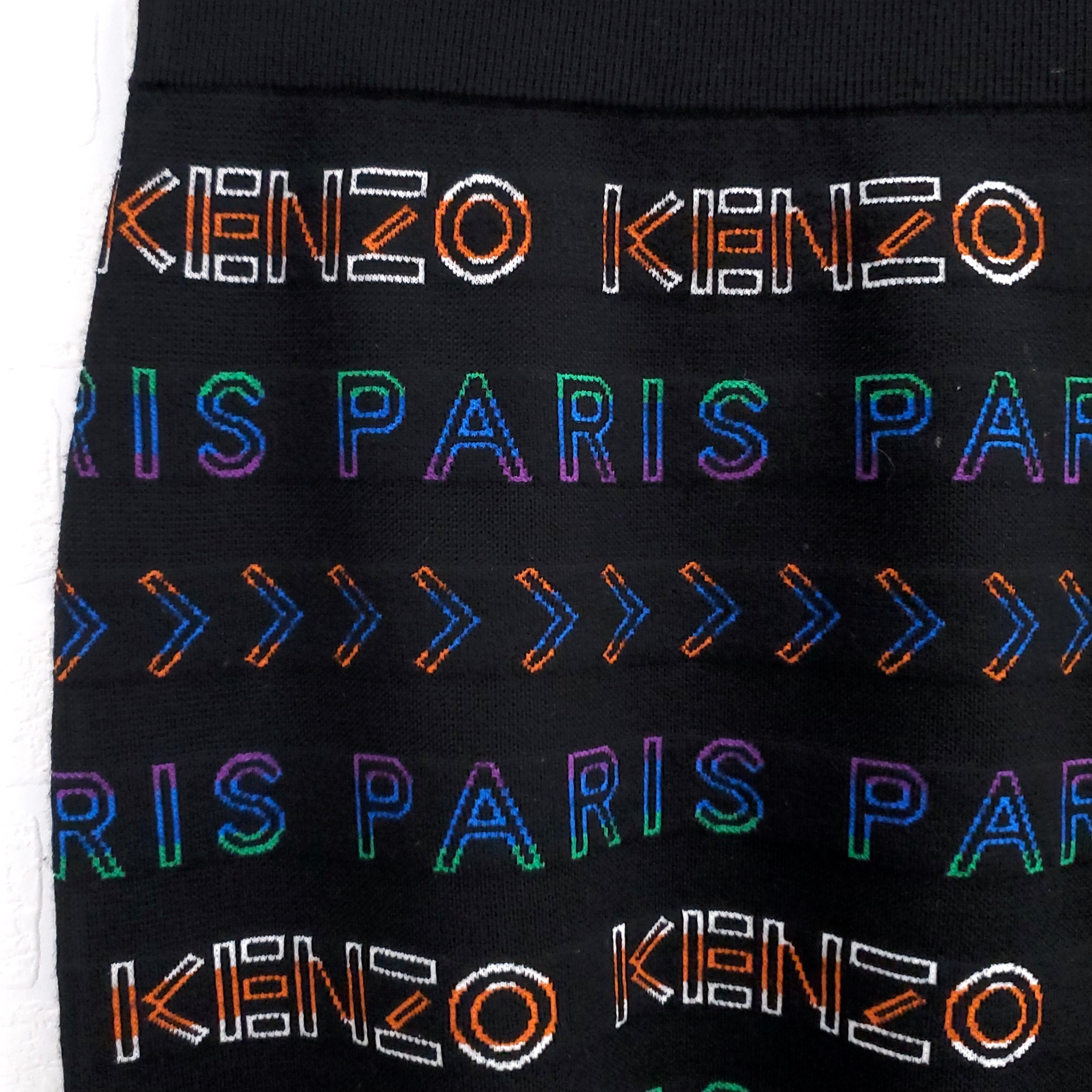 KENZO LOGO PATTERN SKIRT - SIZE L