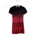 GIVENCHY RED AND PINK PATTERNED DRESS - SIZE 0