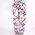 ROSETTA GETTY PRINTED UTILITY PANTS - SIZE 6