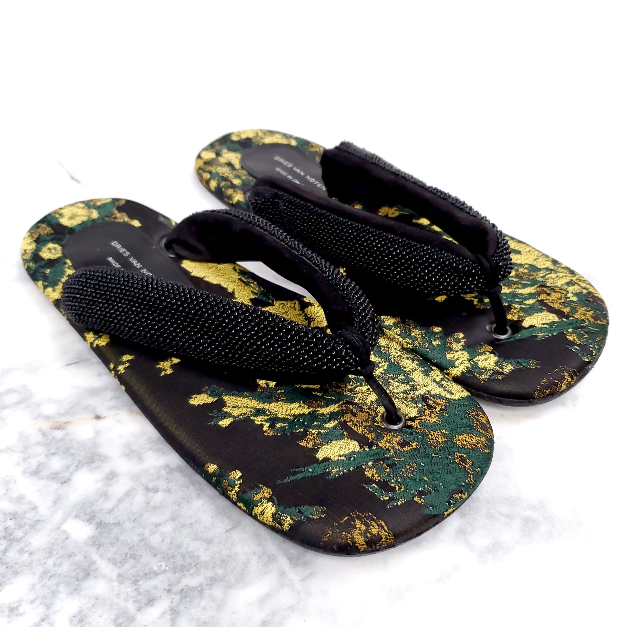 DRIES VAN NOTEN FLIP FLOPS ($995) - SIZE 36.5 – Rewind Couture