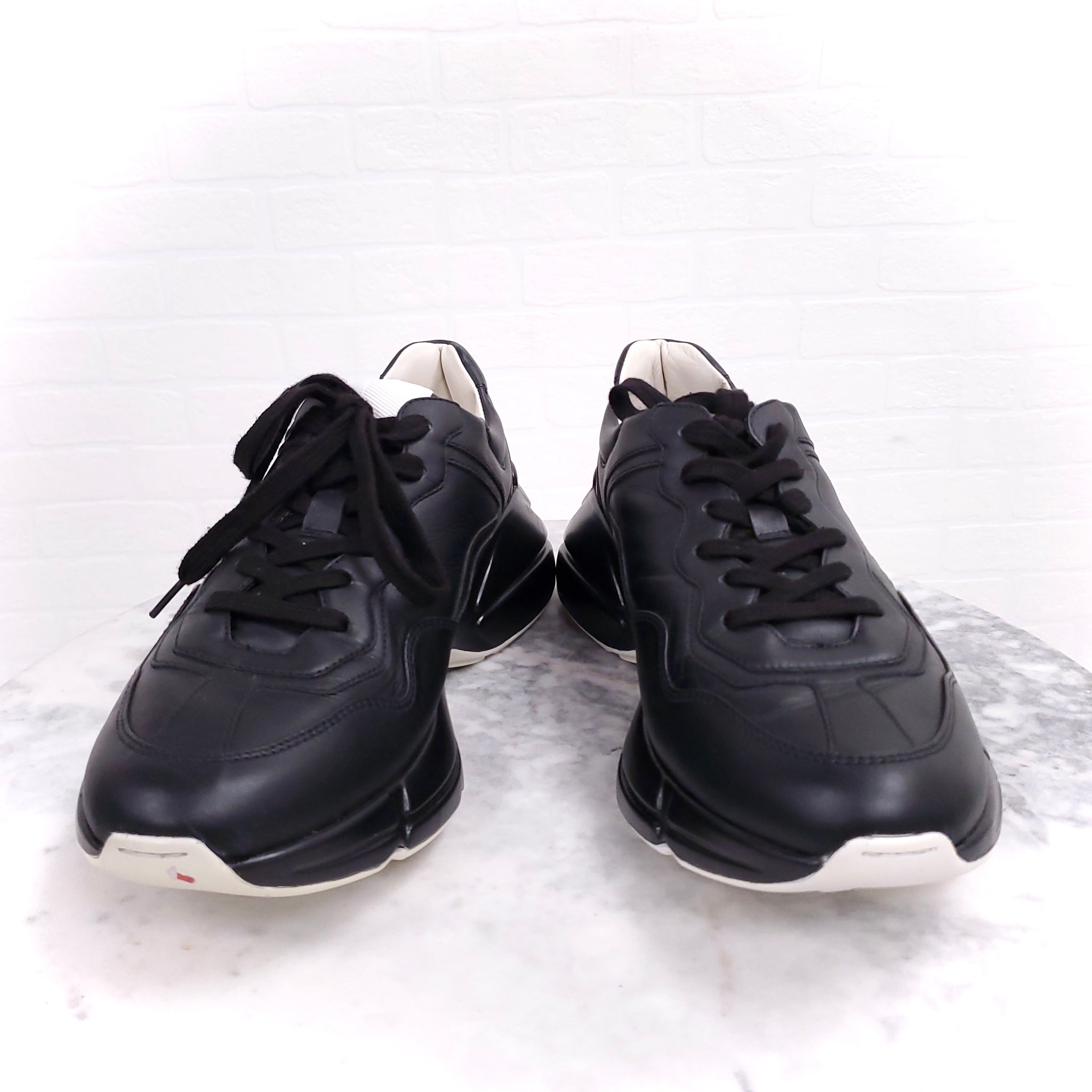 GUCCI ブラック レインシューズ GUCCI BLACK RAINBOW SNEAKERS - SIZE 41 – Rewind Couture