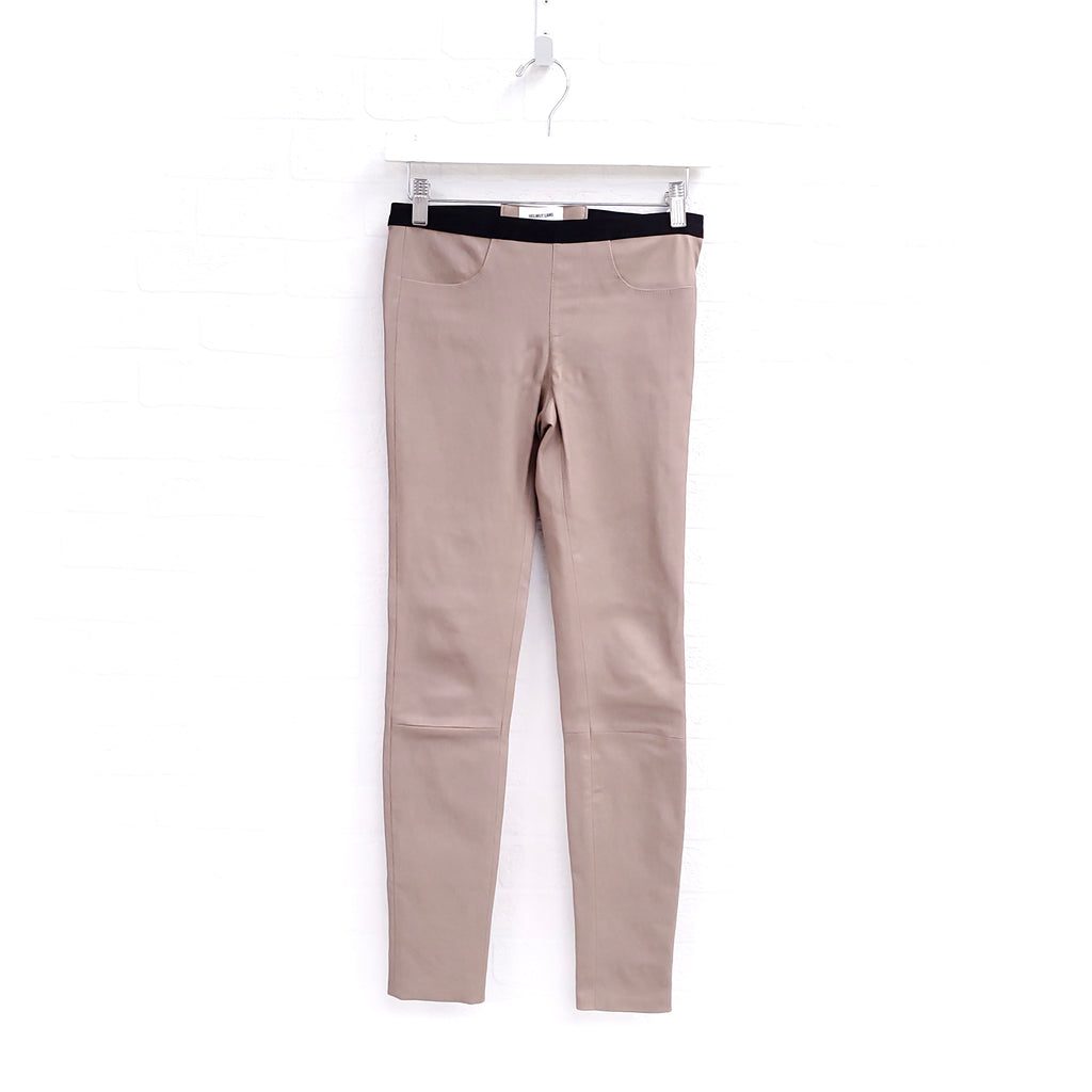 HELMUT LANG LEATHER PANTS - SIZE 0