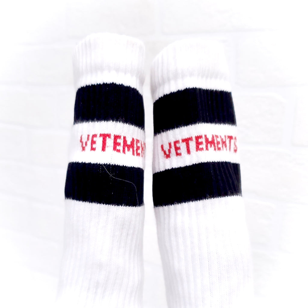 VETEMENTS LOGO SOCK BOOTIES - SIZE 36