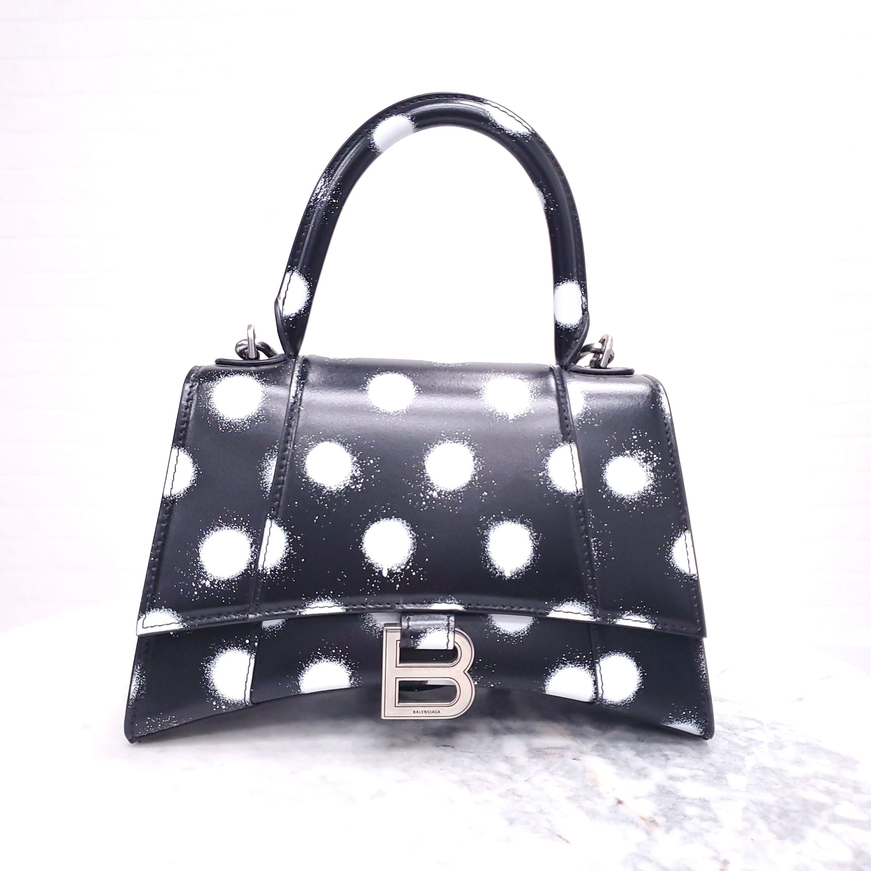 Balenciaga polka dot store bag