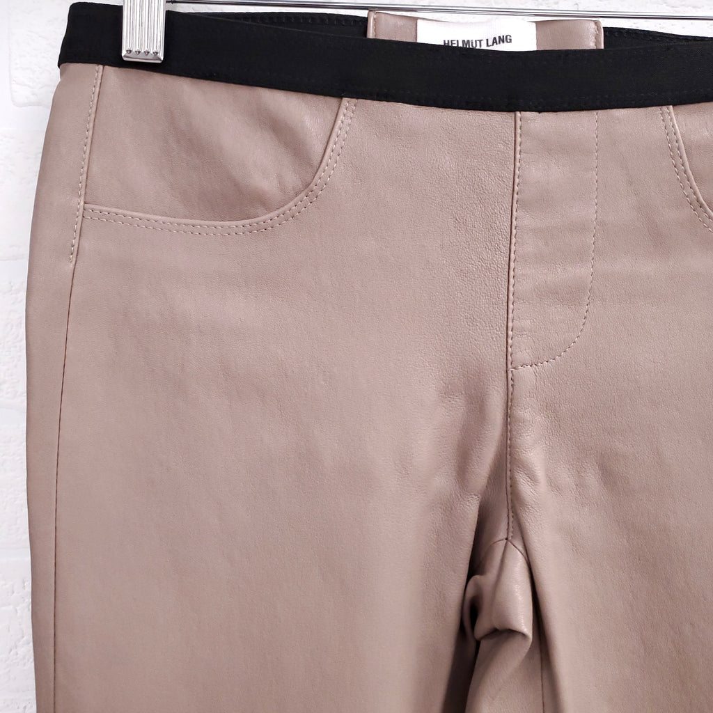 HELMUT LANG LEATHER PANTS - SIZE 0