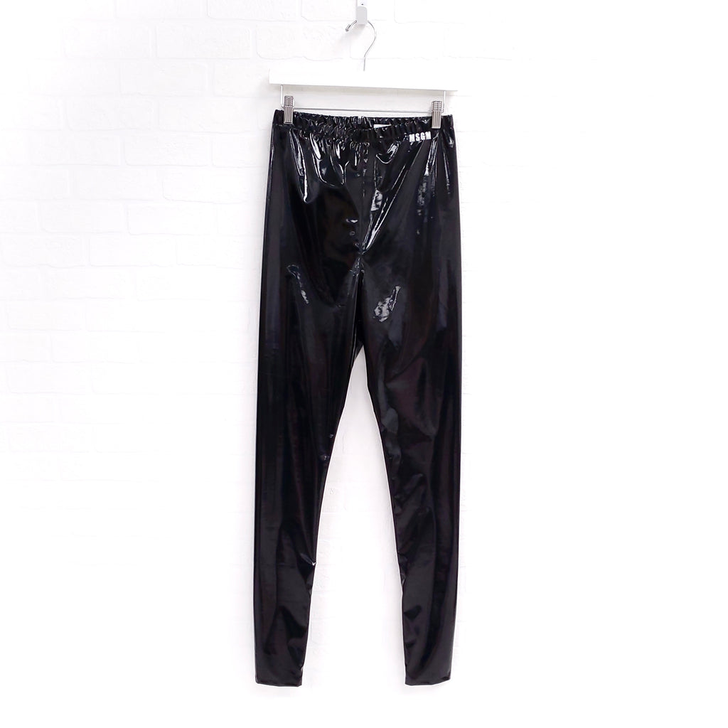 MSGM PATENT PANTS - SIZ 40/4-6