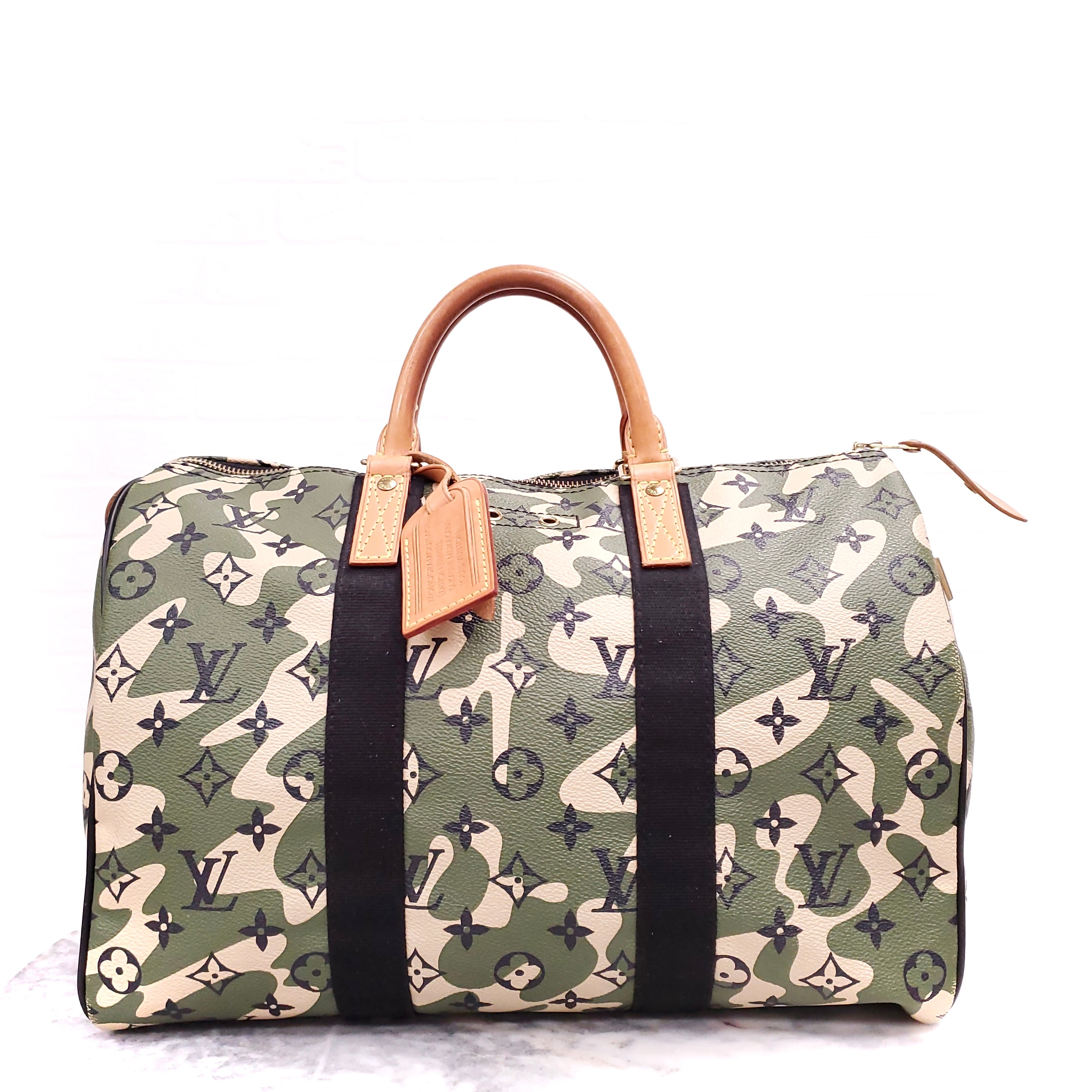 Louis Vuitton Takashi Murakami Camouflage Speedy Monogramouflage 35 Keepall